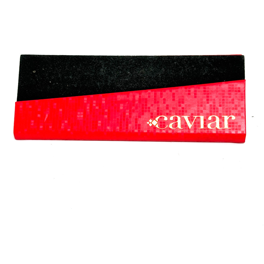 Caviar Eyeglasses Red Folding CASE RARE